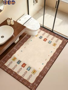 JIAYOUYA | Thảm Cửa Chống Trượt Thấm Nước Bền Đẹp Phong Cách Bohemian
