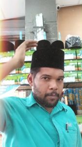 SONGKOK SAIDINA PUTRA Black Traditional Muslim Headwear with Air Holes for Breathability