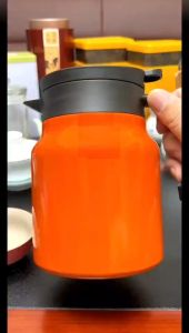 กาน้ำชาสแตนเลสตุ๋นในครัวเรือนความจุขนาดใหญ่พร้อมกาต้มน้ำฉนวนกาต้มน้ำชากาต้มน้ำกลางแจ้งหม้อกาแฟ