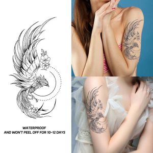 Phoenix lasting 1-2 weeks waterproof temporary tattoo stickers realistic semi-permanent fake tattoos on the arms