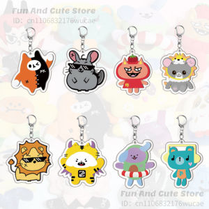 Pondphuwin Kaotungfirst GeminiFourth Jimmysea Perthchimon Keychains Cartoon Backpack Pendant Key Chain Kawaii Key Accessories