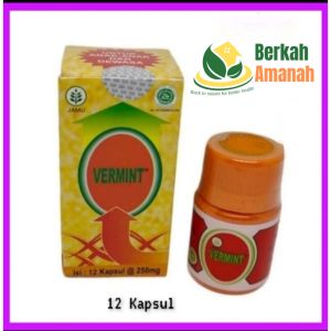 Vermint 30 kapsul | Vermint 12 Kapsul | Ekstrak Lumbricus Rubellus (Cacing Tanah) Alami dan Aman | BERKAH AMANAH
