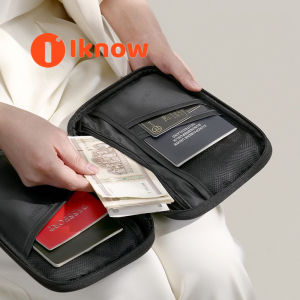 ฉันรู้ว่าการเดินทางธุรกิจกระเป๋าหนังสือเดินทางคลิปพาสปอร์ตขาออกชุดหนังสือเดินทาง RFIDแฟ้มเอกสารตั๋วเครื่องบินพร้อมช่องเสียบบัตร
