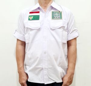 Kemeja Tactical Logo PKB Free Bonus 3 Emblem Patch Prepet Perekat Velkro PDL Army