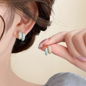 Elegant Summer Non-Pierced Ear Clip-On Earrings Womens Fashion Jewelry Unique Luxury Feel Alloy Plated Silver Gold