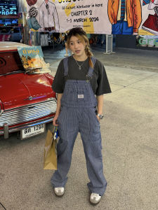 Quần Ống Đứng Kẻ Sọc Cổ Điển Phong Cách Mỹ Rộng Rãi Thường Ngày Cho Nam Và Nữ Quần Ống Rộng Thoải Mái Quần Ống Rộng Thời Trang