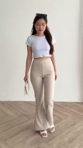 Flare Pants - Highwaist Flare Pants - Celana Kulot Semi Cutbray Wanita
