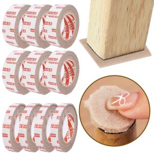 10M Felt Pad Sticker Felt Chair Leg Pads Round Square Floor Protector Self-adhesive Table Bumper Noise Reduction Anti Slip Pad