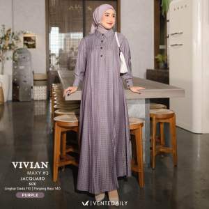 VIVIAN FALLETA MAXI DRESS MUSLIM WANITA POLOS BY VENTE