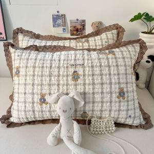 Thickened Pure Cotton Pillowcases 40x60cm Pair Home Use Hotel Standard 50x80 Single Person Pillow Covers Durable Bedding