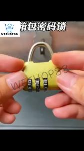 WESHOP88 1pcs 3 Digit Combinations Padlocks Luggage Locks The Safe Cipher Lock Resettable Code Lock