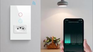 AVATTO | AVATTO Tuya WiFi Smart Light Switch with SocketBrazil Smart Home Wall SwitchWork for Alexa Google Home.