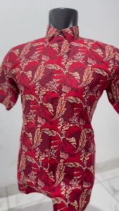 Kemeja Batik Pria Slimfit Lengan Pendek Premium Kode 2340