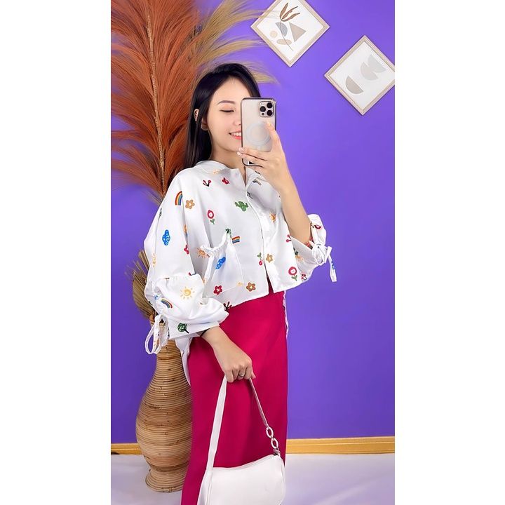 CARDIGAN KIYOWO OUTER YAPPEO BLAZER KIYOWO BLOUSE MOTIF