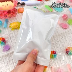 Mini Colorful Blind Box Bag Aluminum Foil Flat Mouth Packaging Bag Small Size Gift Bag Drawstring Handmade Customizable Plastic