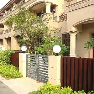 SXH  Solar Pillar Lamp Outdoor Waterproof Spherical Landscape Lamp Super Bright Courtyard Ambience Light Gate of Bounding Wall Lighting Lamp