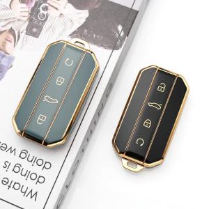 4Button Shell Bag Keychain for Chery Jaecoo J5 J7 2025 2026 Protection TPU Car Key Case Cover Key Housing Holder Car Accessories