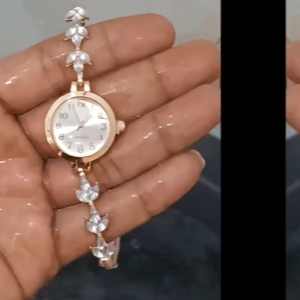 Jam Tangan Wanita Cantik Tali Serut Kristal Elegan Quartz Watch