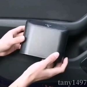 Universal Car Trash Can Interior Organizer Storage Box Car Garbage Bag Press Sealed Trash Can Car Trash Bin