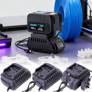 For Makita 21V UK/EU/US Plug Lithium Battery Charger BL1415 BL1420 BL1815 BL1830 BL1840 BL1860 Battery-powered Tool Fast Charging Accessory