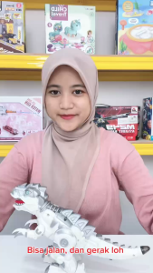 Mainan Anak MECHANICAL DINOSAUR TYRANNOSAURUS 3359 Dino Lampu & Musik Mainan Anak Perempuan - Mainan Anak Laki Laki