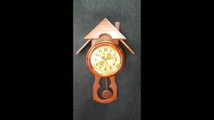 [HCM]Đồng hồ treo tường quả lắc Acura H401 (Nâu cánh gián)