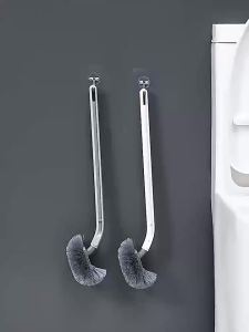 GRACE | Wall-Mounted No-Corner-Miss Toilet Brush with Extended Handle
