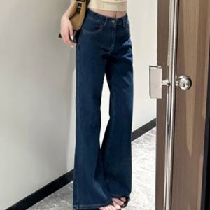 VKSOD | Beige Slant-shoulder Short Knit Top & Jeans Casual Match Two-piece Set