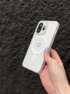 Original Stripe Texture For Magsafe Case For OnePlus 1+ 15 13 12 Ace 6 5 Turbo 6 T V Pro Soft Full Bumper Magnetic Frosted Cover