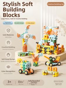 Letop Baby | Educational Large Soft Building Blocks Toys for 3-6 Years Old Children Birthday Gift