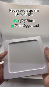 [SIRIM] 2Years Warranty 4 inches 12W Square LED Downlight Daylight Ready Stock Household Office Integrated Driver