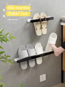 Ecoco Hanging Shoe Rack Organizer for Narrow Space Telescopic Slipper Rack for Sneaker Boot Canvas Shoes Wall Mounted