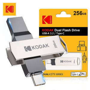 100% Original Kodak K273 Double Nip USB Flash Drive 64GB 128GB High Speed USB3.2 Pen Drive Memory Stick Pendrive Metal OTG Stick