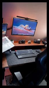 Meja Stand Monitor Setup Desk Lebar 20 cm