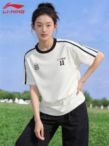 Li-Ning | Áo Thun Phong Cách Học Sinh Vintage Form Rộng