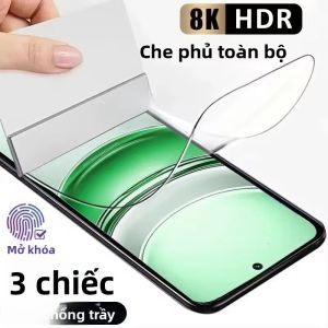 3 Miếng Dán Bảo Vệ Màn Hình Full Cover Hydrogel Cho Realme Models 14 Pro 14x13 12x12 Lite 12+ 11 10 9 Plus 13+ HD Clear