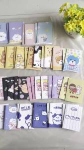 4/8/12pcs Cute Pocket Size Mini Notebook Portable Small Notepad for Student Office Home Compact Stationery Book Bear Cake Sky
