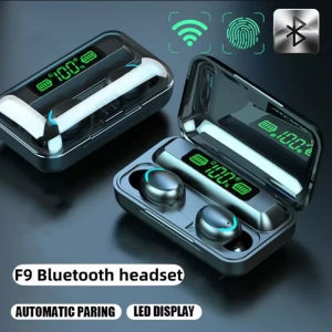 9D TWS Wireless Earphone Bluetooth 5.0 Headphone HiFi Stereo Sports Earbuds Headset LED Display Charging Case With Mic Handfree