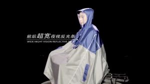 Buyyu Camouflage Square Butterfly Raincoat / Outdoor Sports Raincoat