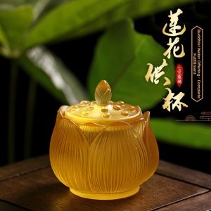HENANSHENGZHONG | Lotus Shaped Water Cup For Offering