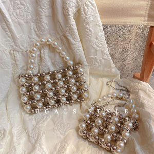 Túi Xách Bằng Hạt Đính Ngọc Trai Cổ Điển Handmade