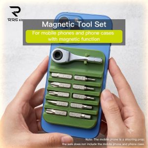 XMSJ | RRSKIT Bicycle Magnetic Tool Set Portable Ratchet Wrench Set Repair Tool For Mobile Phones And Phone Case With Magnetic Function