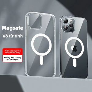 eara | Ốp Lưng Điện Thoại iPhone Cao Cấp Trong Suốt Chống Sốc Toàn Diện Có Nam Châm