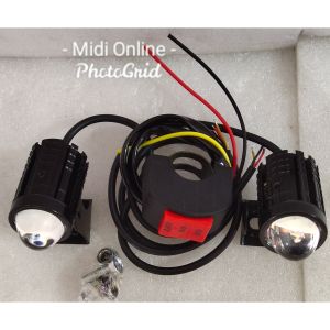 2biji laser foglamp d2 superbright high low mini driving lampu tembak laser BONUS SAKLAR Lampu Sorot Motor