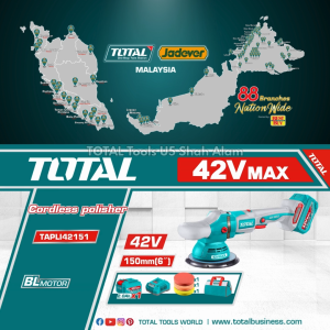 TOTAL Tools P42m 42V series ∅6 Li-Ion Cordless Dual Action Polisher ( Brushless motor )- TAPLI42151