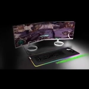 USB RGB Colour LED Lighting Gaming Mouse Pad Computer Laptop Notebook Large Colorful Mousepad Game Mice Matt