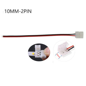 Dây Nối Đèn LED Dải Đơn Sắc 8-10mm 2 Chân 3528 5050 Không Cần Hàn Mạch PCB Không Cần Hàn Dây Phụ Kiện Băng Dính COB Cho Đèn LED 12V