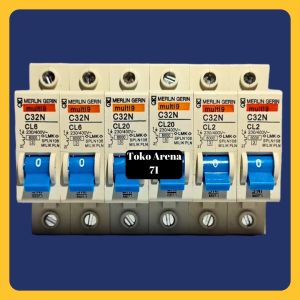 MCB MERLIN GERIN BIRU 1P 1PHASE 1 PHASE 2A 4A 6A 10A 16A 20A 25A 32A 40A