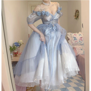 Elegant Gradual Blue Princess Lolita Dress