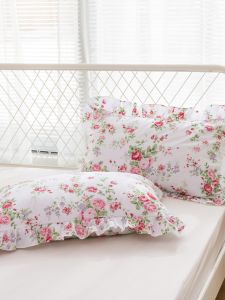 Khăn Trải Giường Phong Cách Hiện Đại Họa Tiết Hoa Nhỏ Bằng Vải Cotton Nguyên Chất Cho Phòng Ngủ Đơn Chất Liệu Cotton